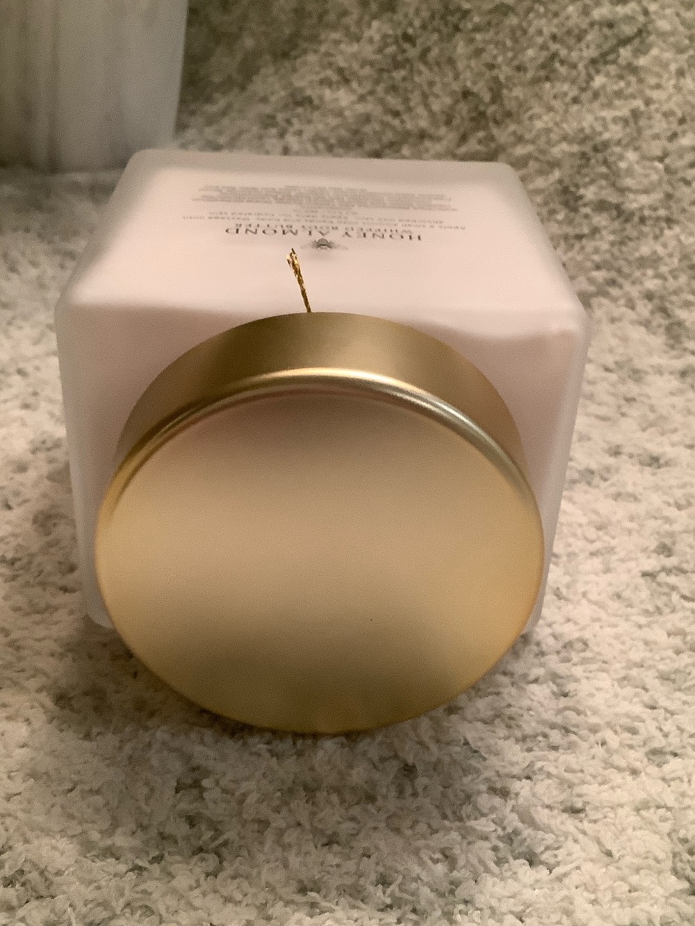 Honey Almond Scented Whipped Body Butter NWT 15.50oz XL glass jar - Picture 10 of 12